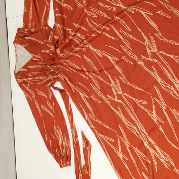 Diarrblu Wrap Dress Wide Flare Skirt Made in Senegal Soft Fabric Feminine Flirty - Picture 7 of 10